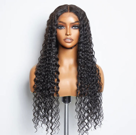 A1 Beauty Supply Hair Collection| 18 inch Deep Wave Human Hair Wig