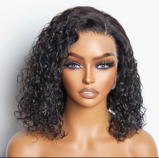 A1 Beauty Supply Hair Collection| 14 inch Water Wave Glueless Human Hair Wig